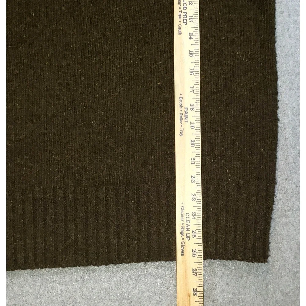 Banana Republic Shawl Collar Sweater Mens Green Sz L Lambswool Blend‎ Fisherman